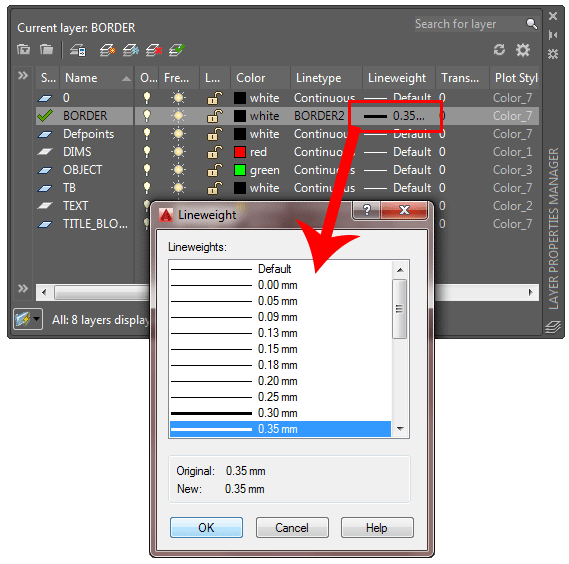 Linetypes and Lineweights - AutoCAD Tutorial and Videos