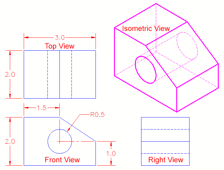 Free CAD Tutorial 32 Isometric Drawing AutoCAD 2008