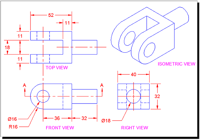 3D Othergraphic Projection in AutoCAD
